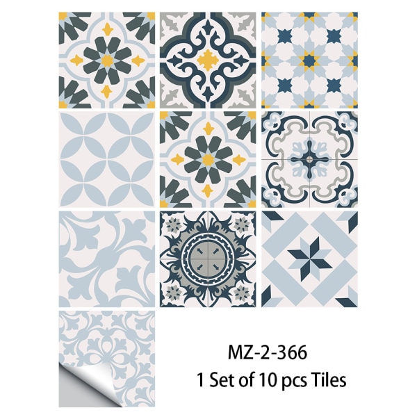 (15cm x 15cm, 6x6 tum) för trappor för kakel blå orangeTile Sti