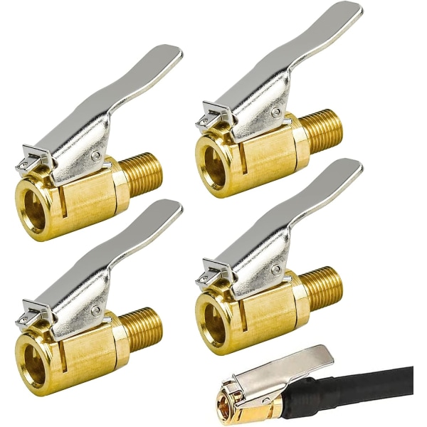 4 stk. 8mm bilventil-adapter til oppumpning af bildæk