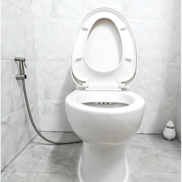 WC med håndbruser - Håndholdt bidetbruser - Toiletshowerhoved