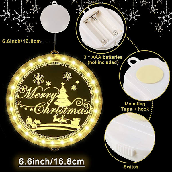 Julgran Jul Dekorativ Fönsterlampa, Bakgrundssnöre