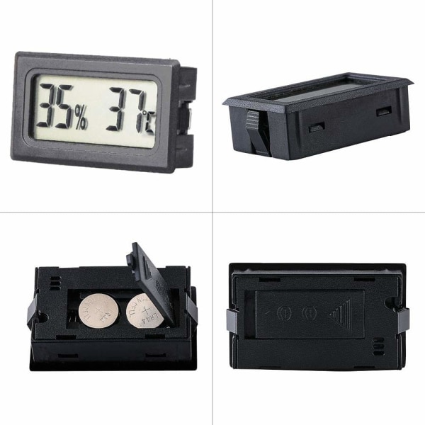 5 Pak Mini Digital Termometer Temperatur Fugtighed Termometer