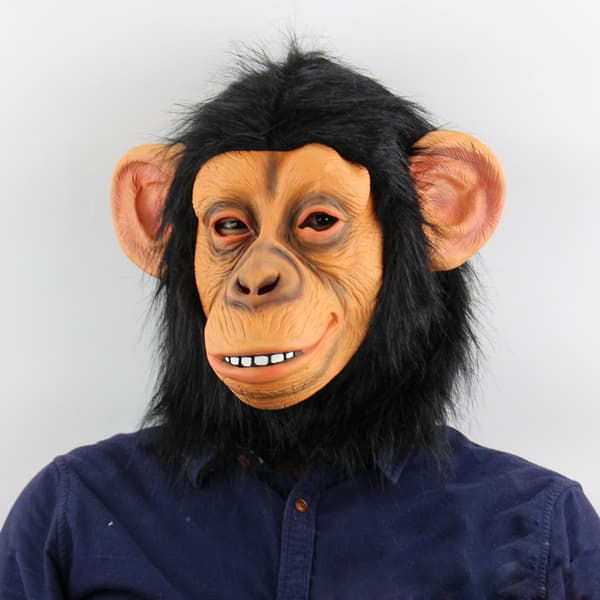 Chimpansemaske, fuld ansigtsmaske