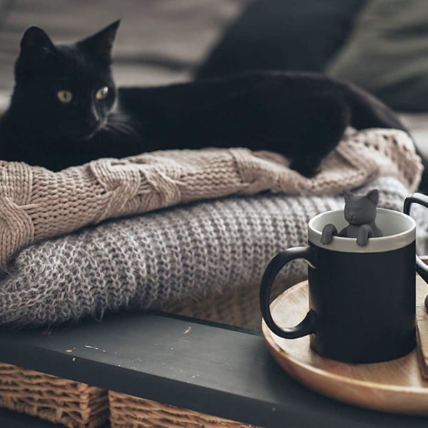 Set med 2 silikonteinfuser - För att dra te (Katt)
