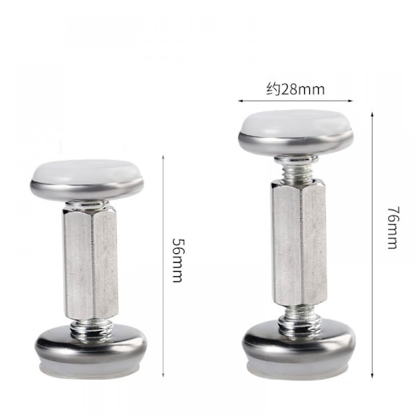 2 stk 56-76mm justerbar gjengbar anti-ristesengramme teleskopisk