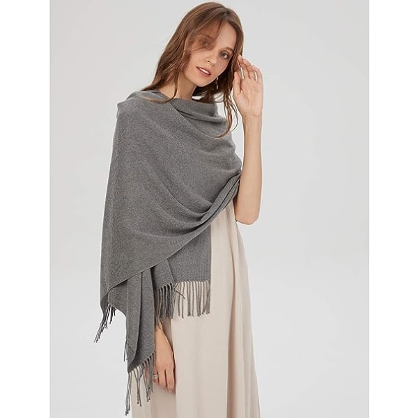 Halsduk Dam Herr Faux Cashmere Sjal Wrap Höst Vinter Bröllop Sh