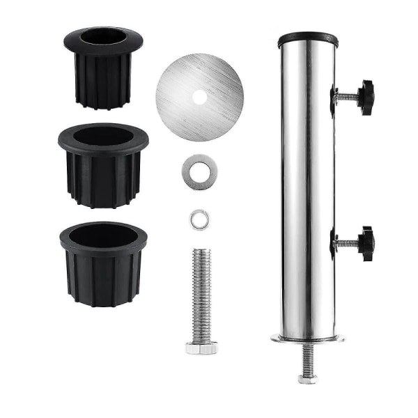 Umbrella Pole Holder Support Tube Set, Outdoor Parasol Base Holde