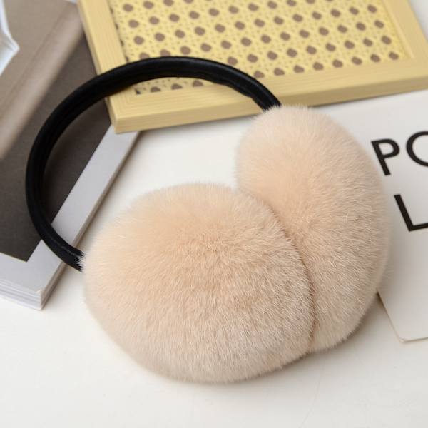 Brun rex lapin fourrure oreille sac femmes hiver chaud fourrure c