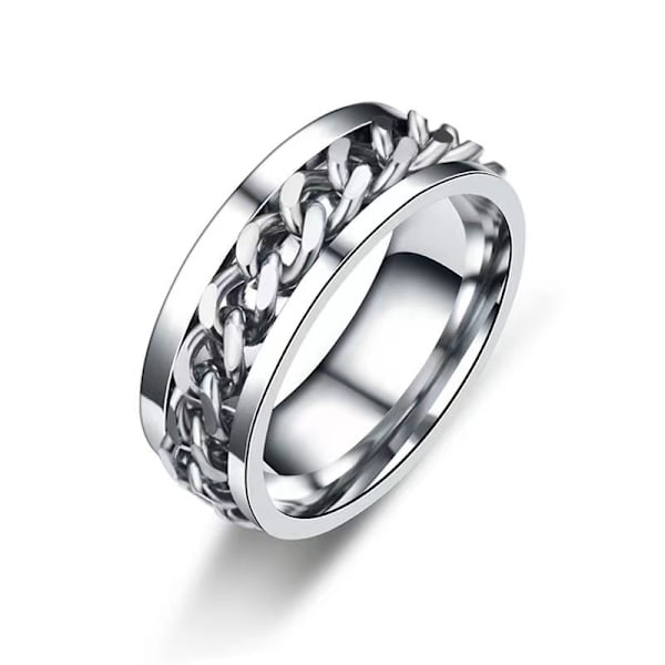 (20,7 mm) Anti-stressring med flasköppningsfunktion silver 20