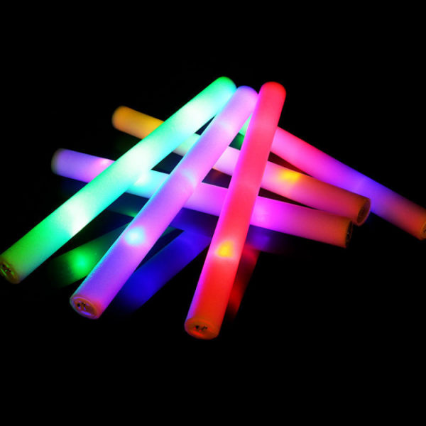 5 stk 16\" skumglowstick, 3 moduser fargeskiftende LED-lysstick