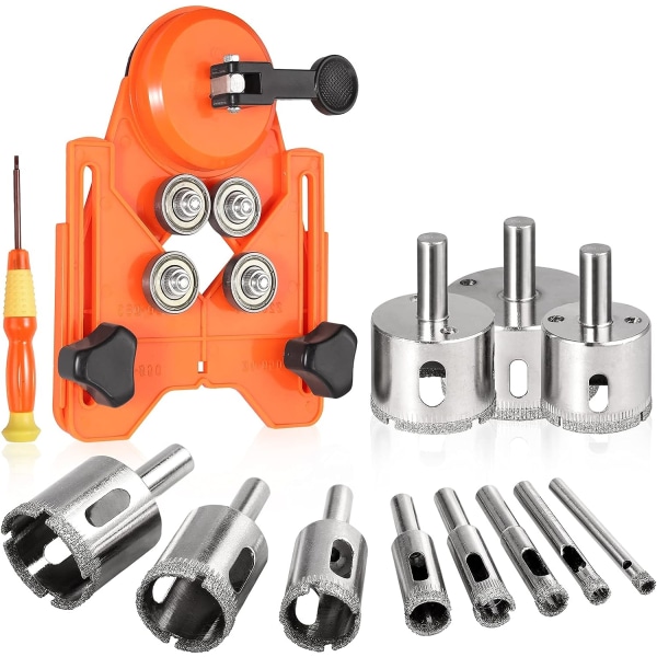 Diamant Hulsave, Justerbar Hulstansningslokalisator Flise Hulsave med 11p