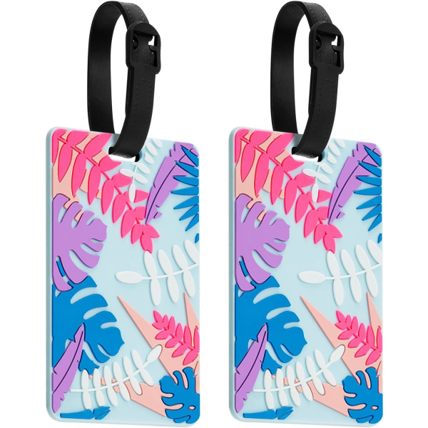 (Foliage ) Luggage Tags Pack of Two,Baggage Tags Suitcase ID Labe