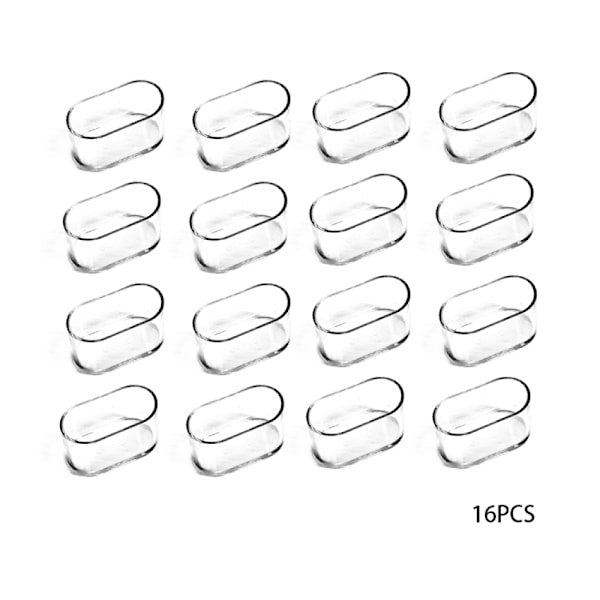 16 stk. 40x20mm gennemsigtig stolbenkappe, stolbenbeskyttelse, fl