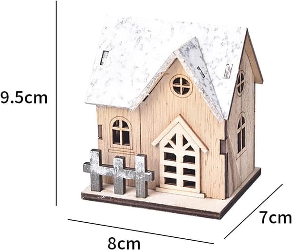 Juledekorasjon Mini Trehus Lyslandsby Jul Tr