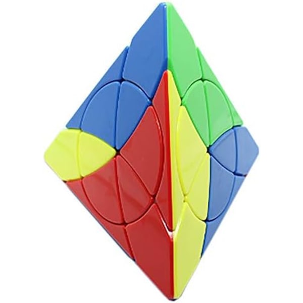 Petal Pyraminx Speed ​​Cube Pyramid 3X3 Klistremerkeløs Puslespillkube T