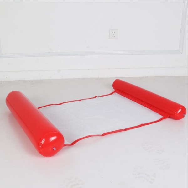 Rød, pakke med 1, oppblåsbar hengekøye, oppblåsbar bøyebassengseng og