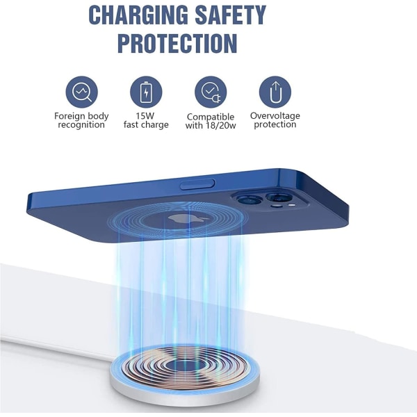 15W trådlös magnetisk induktionsladdare för iPhone 13/13 Mini/13