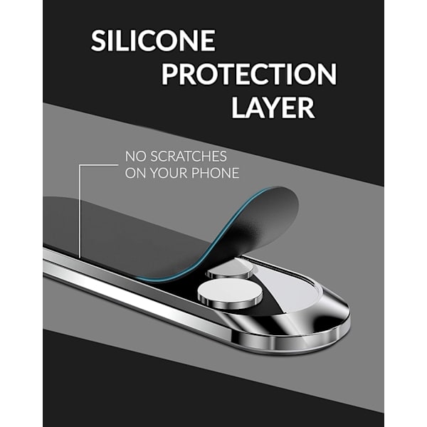 Magnetisk Smartphone Holder - Universal Roterende Bil Dashboard Wal