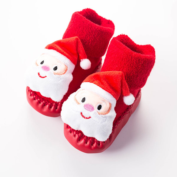 Baby Jule Sko Julemand Bløde Støvler Jule Slippers Baby Gi
