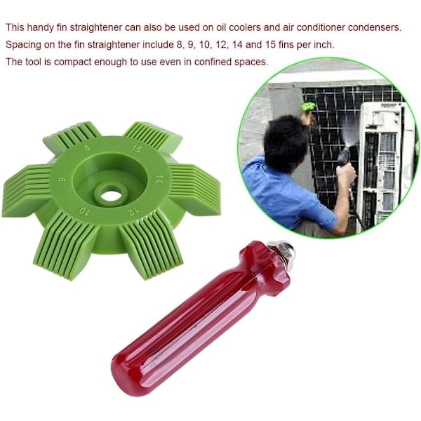Kondensator Radiator Fin Retter Rengøringskam Rake Aircon