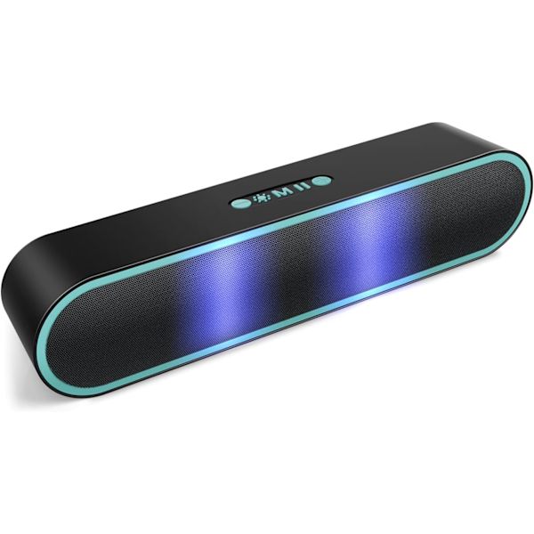 Bärbar Bluetooth-högtalare Trådlös högtalare med LED-ljus Hands-