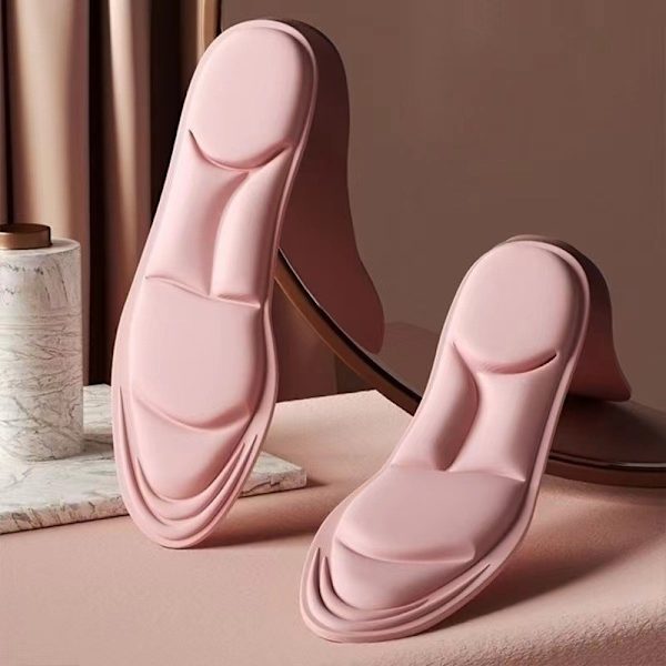 37 - 38 leikattavat, vaaleanpunaiset, 5d Memory Foam -urheilulliset pohjalliset naisten kengille