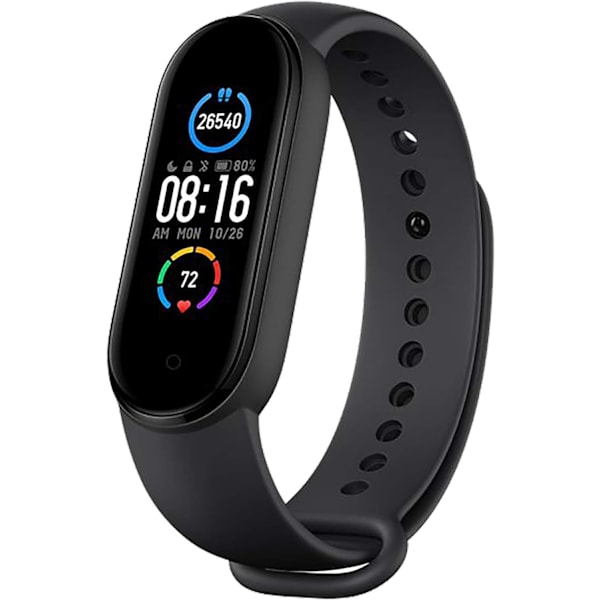 Smart Band 5 Sort sportsaktivitetstracker, sundhedsovervågning