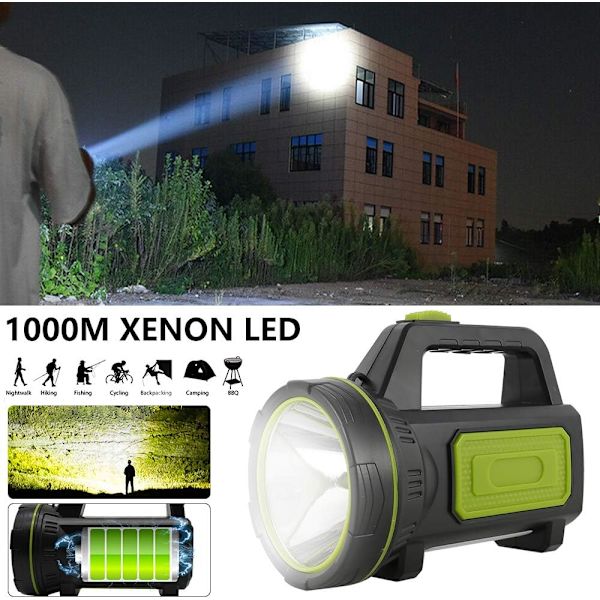 USB Genopladelig Ultra Kraftig Led Lommelygte 135000 Lumen 6000
