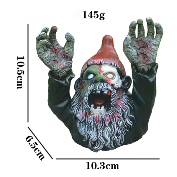 Zombie Gombie Gothic Hage Statue Gravstein Statue Polyresin Col