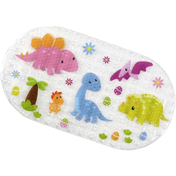 Baby Non-Slip Bath Mat, Safety Bath Mat with Strong Suction Cup f