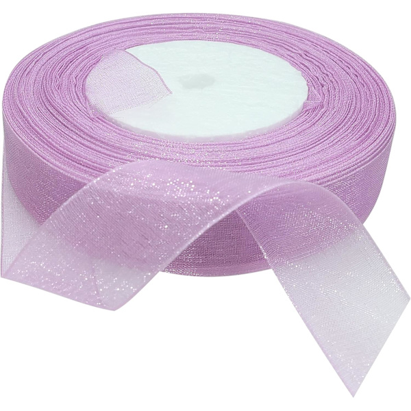 1 st glänsande dekorativt organdy organza band - 20mmx45meter - Orc