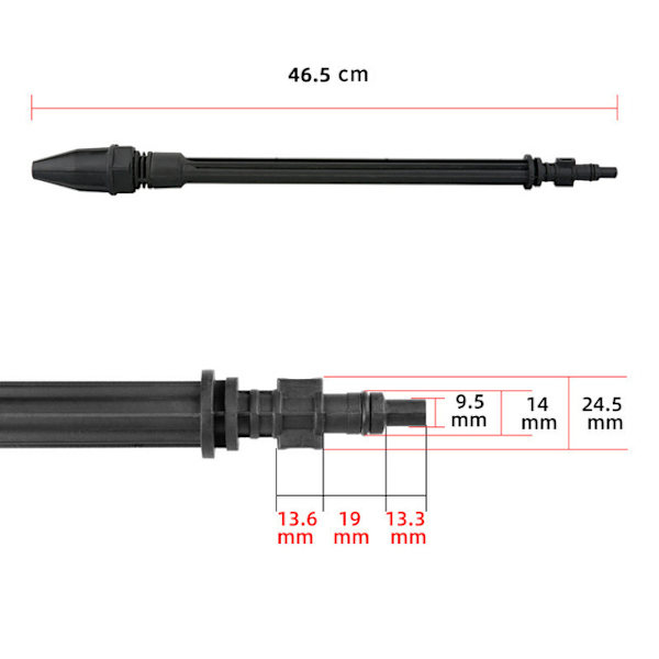 K-serie højtryksvandpistol Karcher K2~K7 lotus sprøjtebom