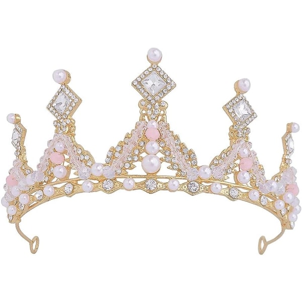 Krystal Tiara Krone Rhinestone Til Børn Krone Diadem Prinsesse Gi