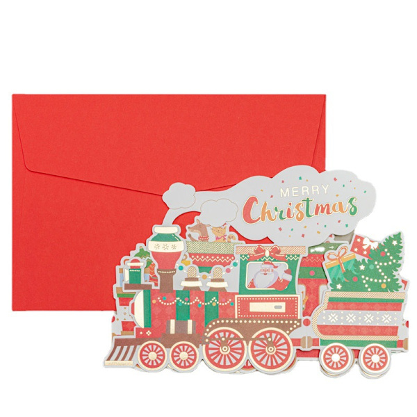 Juna joulukortit, 3D Pop Up joulukortti - Xmas S