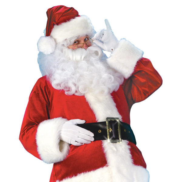 Lyxig jultomte, jultomte cosplay-prestationsdräkt, delad b