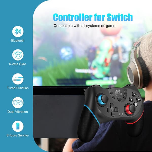 Ohjain Switchille, Langaton Pro Gamepad Switch Litelle, Joys