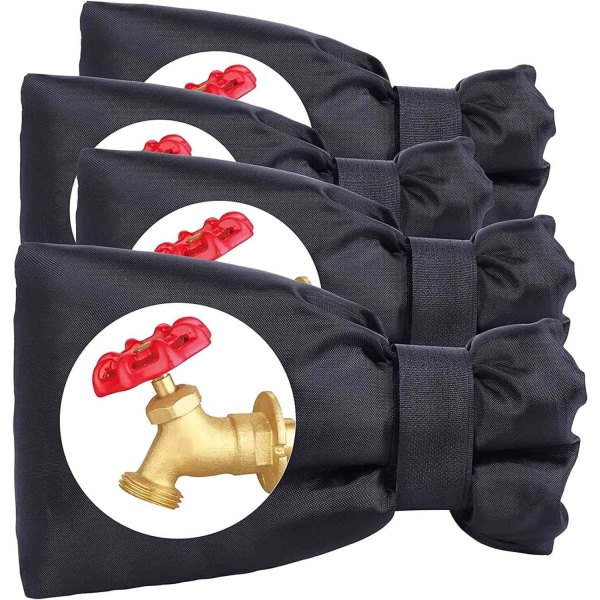 22*18cm 4 PCS Utendørs Kran Frostbeskyttelse, Kjøkkenkran Cov