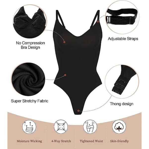 Body for kvinner Tummy Control hapewear eamless culping Thong Body