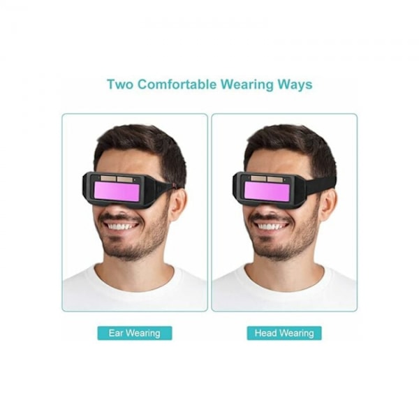 Svetsglasögon, Automatisk svetsmask, Solcellsauto-mörkande TIG