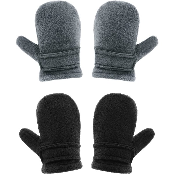 Baby Winter Gloves Fleece Lined Warm and Soft Adjustable Outdoor