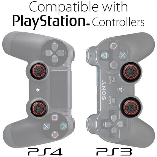 En uppsättning med 4 analoga joystick-kontrollerprestanda tumgrepp