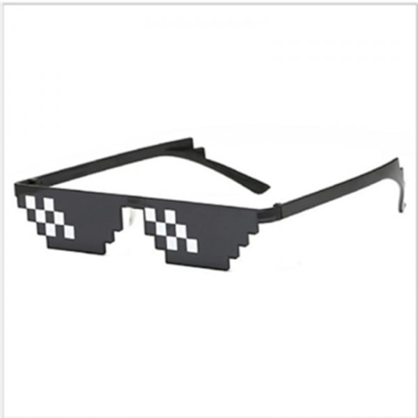 Sorte Thug Life Briller Meme Solbriller Pixel Sort