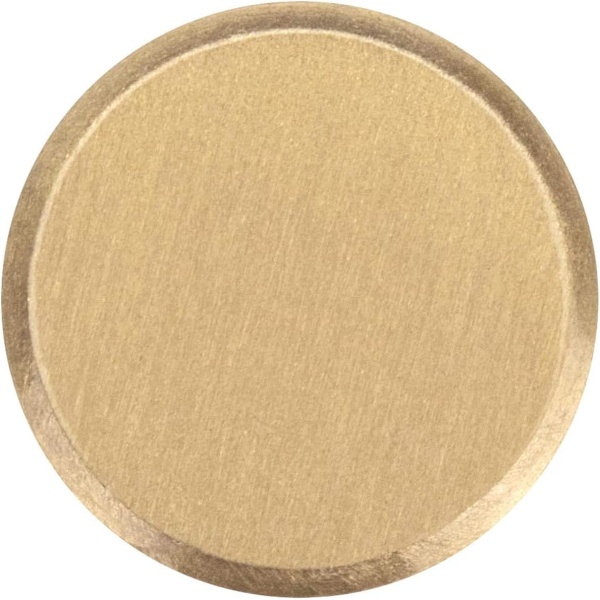 Sats om 4, väggkrokar i borstad mässing, 45 mm x 15 mm, guldkappa