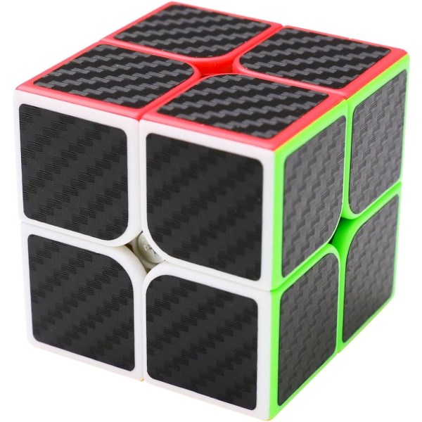 Puzzle Cube 2x2x2 Ny Cubo Ultra Fast Carbon Fiber-klistremerke