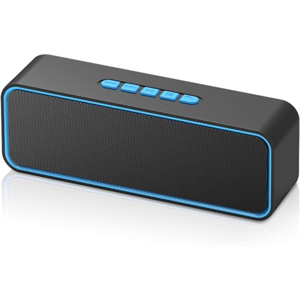 Bluetooth-høyttaler, bærbar Bluetooth 5.0-høyttaler med 3D Hi-Fi S