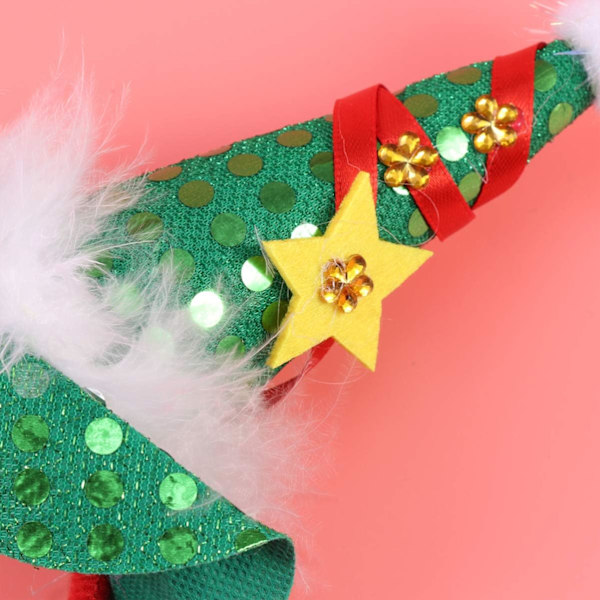 2 stk julehattehodebånd nissehue hodeplagg hårbøyle christm