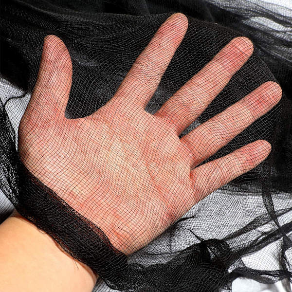1 stk. Sort Halloween Dekoration Halloween Uhyggelig Klud, Spooky Cot