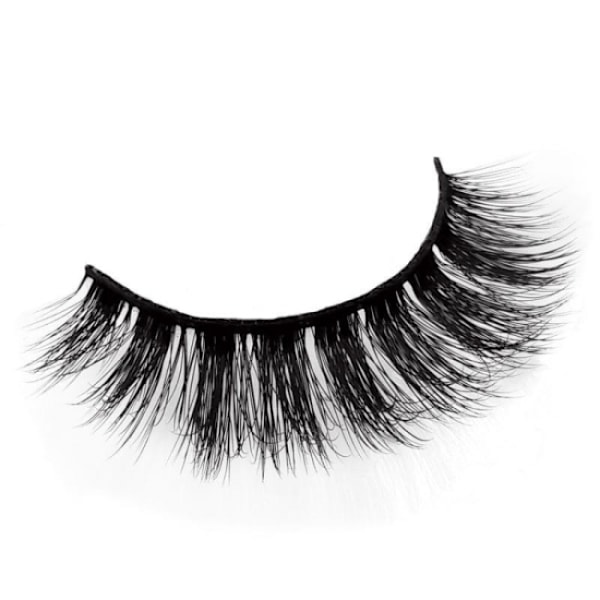 5 par lösögonfransar - 3D faux mink - G600 Svart