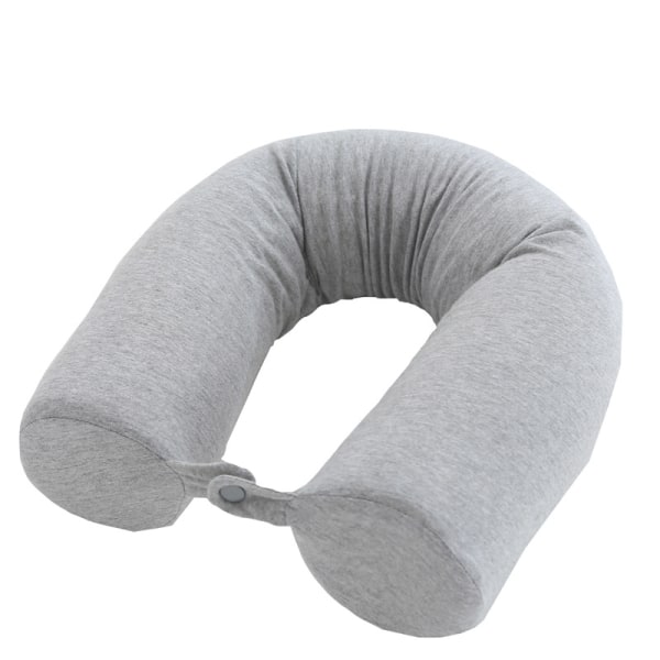 Reisepute - 68*10CM (hamp grå) - Memory Foam støttepute for