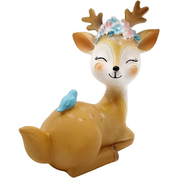Rensdyr Figur, Sød Mini Resin Hjort, 3D Resin Hjort Figurer