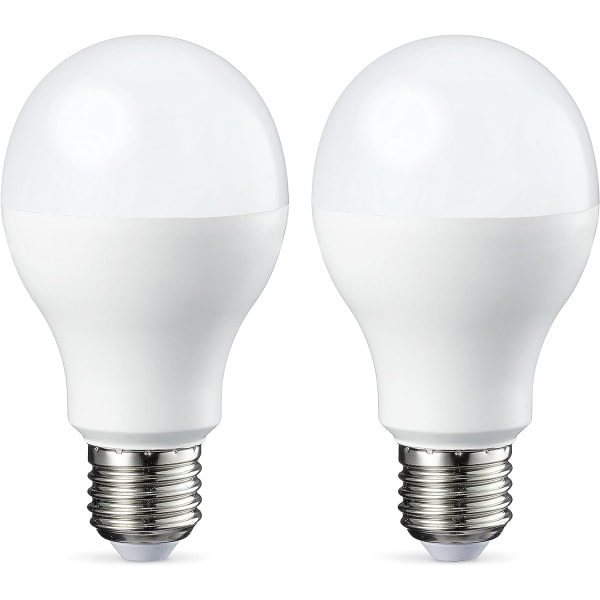 Set med 2 LED-lampor E27 utan skruv 15 W (motsvarande 100 W glödlampa) kall